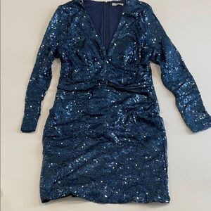 Charlotte Russe Navy Sequin Dress